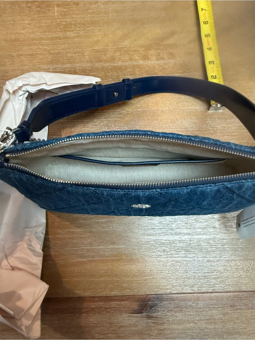 Tory Burch Willa Denim Quilted Shoulder Bag